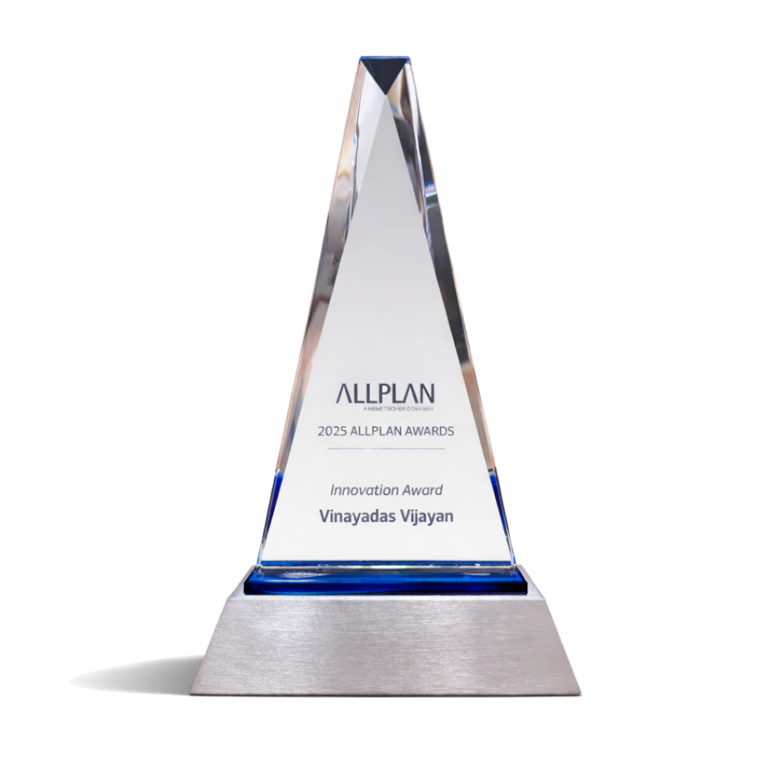 Innovation Award Trophy - Allplan Awards 2025
